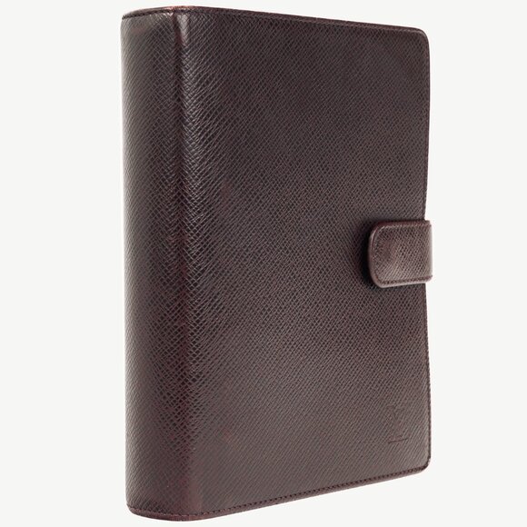 Louis Vuitton Acajou Taiga Leather Medium Ring Agenda Cover - Picture 2 of 10